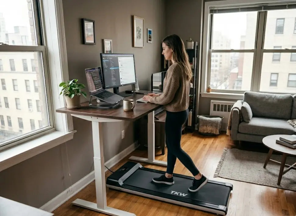 Best Compact Standing Desk for Walking Pad in Small Apartments