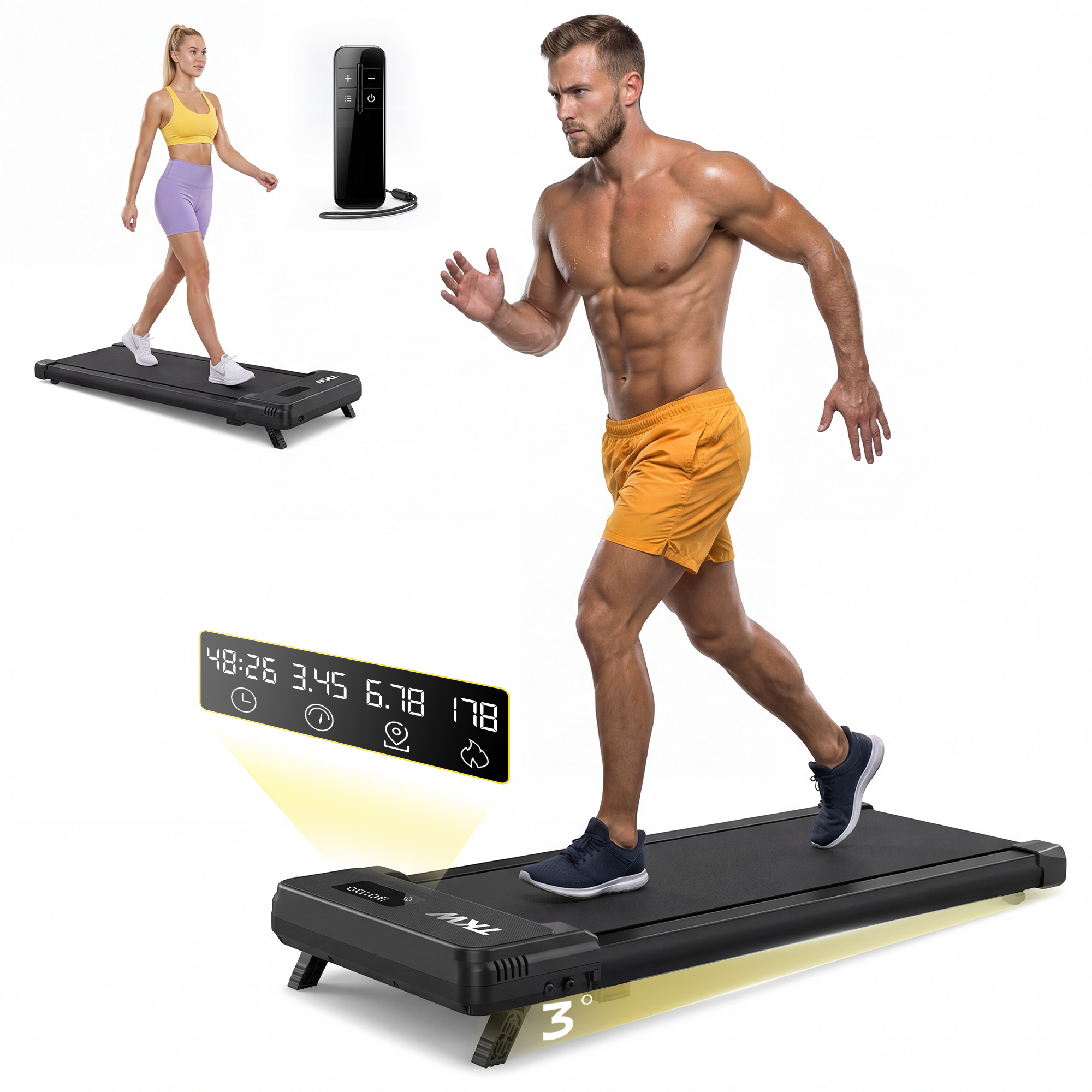 Four-leaf clover-shaped home vibration plate helps you lose weight and recover.