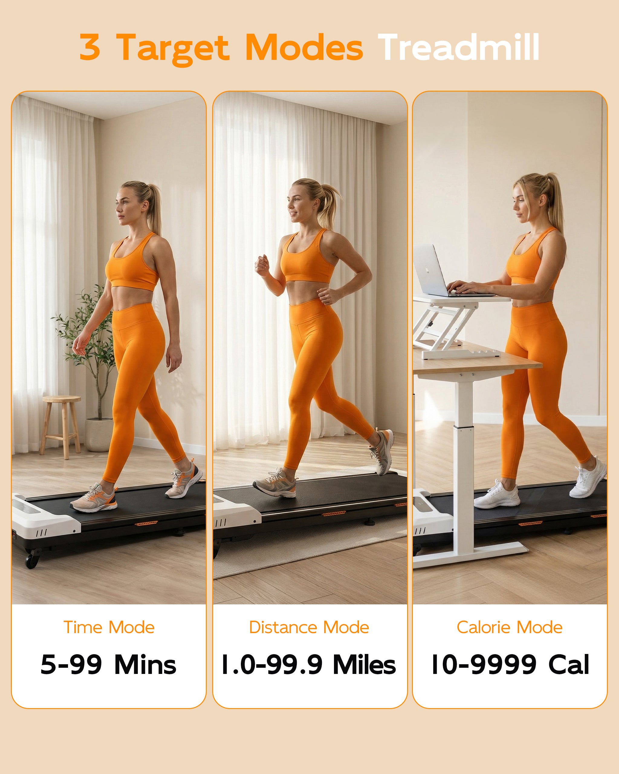 TKW Walking Pad Treadmill with Incline, 3 in 1 Under Desk Walking Pad, 200 lbs Capacity Portable walk pad for Home Small Space, walkingpad treadmill, Black/White