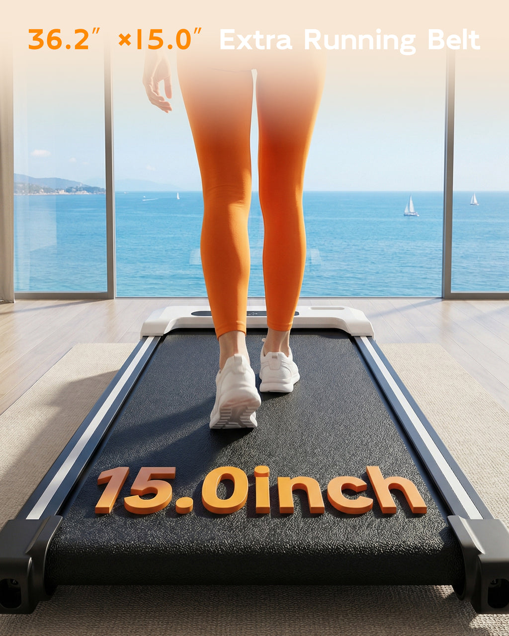 TKW Walking Pad Treadmill with Incline, 3 in 1 Under Desk Walking Pad, 200 lbs Capacity Portable walk pad for Home Small Space, walkingpad treadmill, Black/White