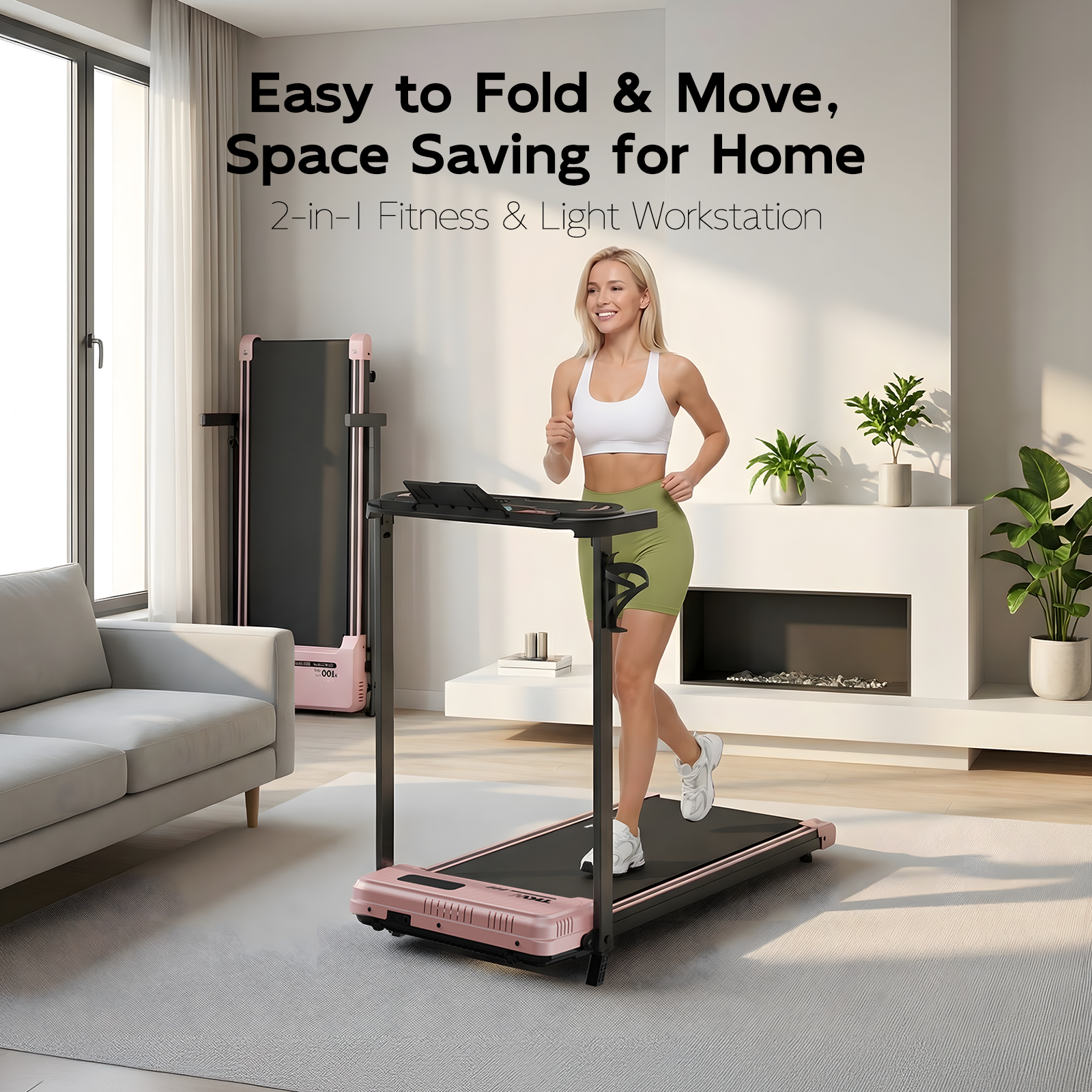 TKW 100-1CWFL Walking Pad — Foldable Incline