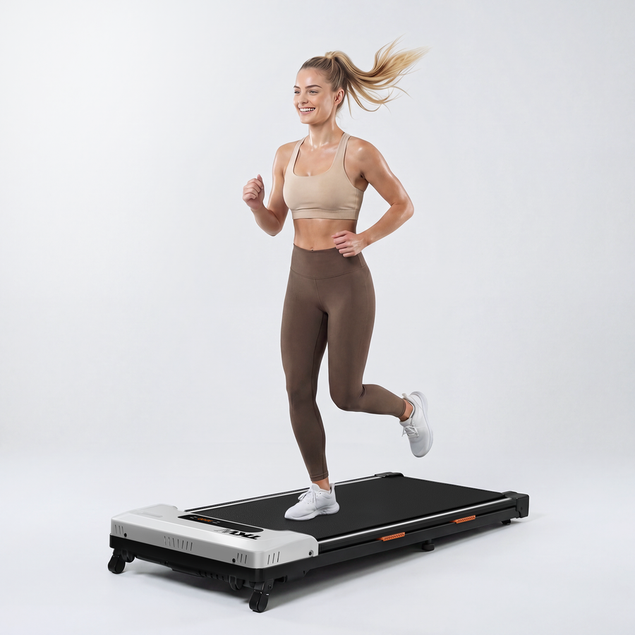TKW 4W smart under-desk treadmill for standing desks and home offices