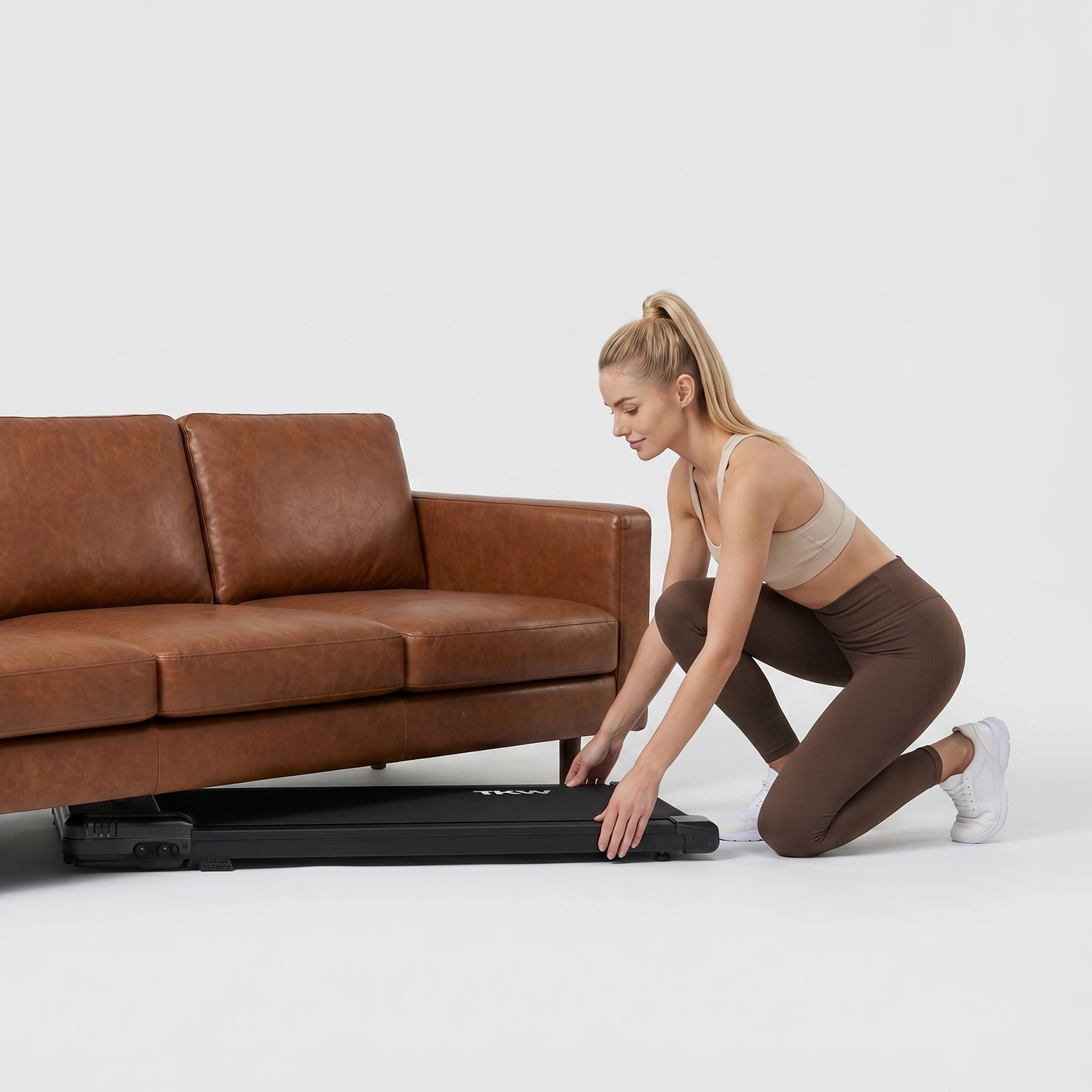 TKW 100CWL Walking Pad — 4-Speed Vibration + 3° Incline