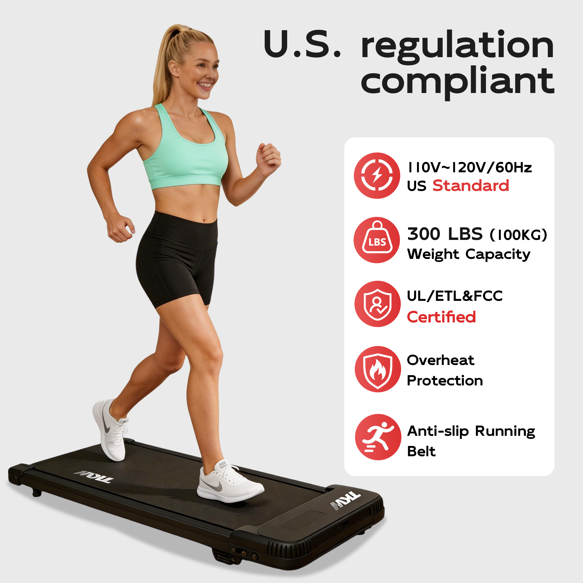 TKW 100-1CWL Walking Pad — Under-Desk Pro