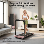 TKW 100CW/CWL/CWFL Black Walking Pad — 3-in-1 Design | 3-Level Incline & 2.5HP Motor