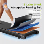 TKW 100CW/CWL/CWFL Black Walking Pad — 3-in-1 Design | 3-Level Incline & 2.5HP Motor
