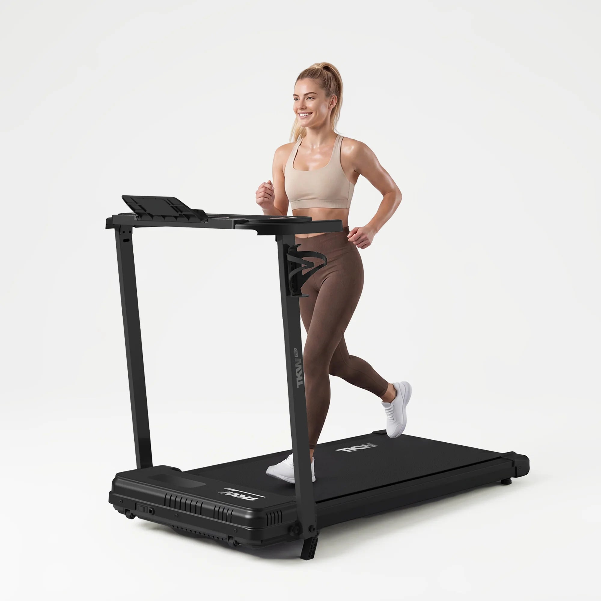 TKW 100CW/CWL/CWFL Black Walking Pad — 3-in-1 Design | 3-Level Incline & 2.5HP Motor