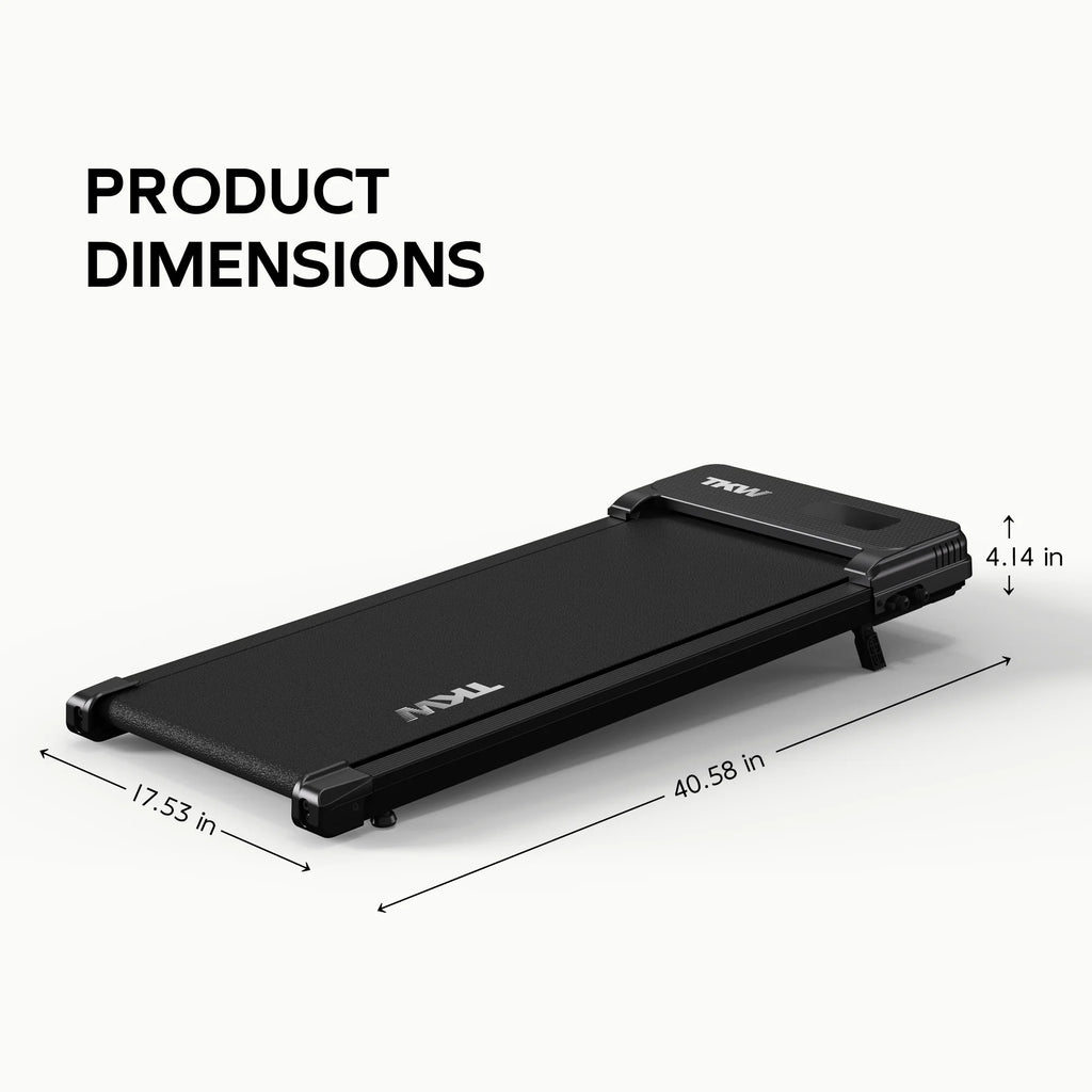 TKW 100CW/CWL/CWFL Black Walking Pad — 3-in-1 Design | 3-Level Incline & 2.5HP Motor