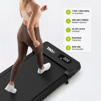 TKW 100CW/CWL/CWFL Black Walking Pad — 3-in-1 Design | 3-Level Incline & 2.5HP Motor